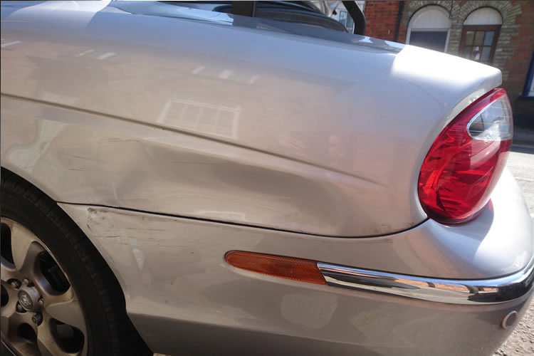 BMW mini cooper before paintless dent repair